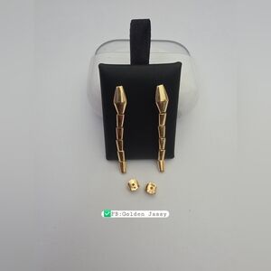 18K Real Gold Serpent Earring